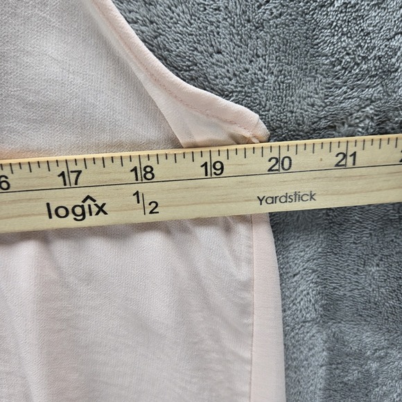 Ivy Jane Women's Small Peach‎ Silky Sheer Cover Up Dress Nightwear Sleeveless - Picture 5 of 6